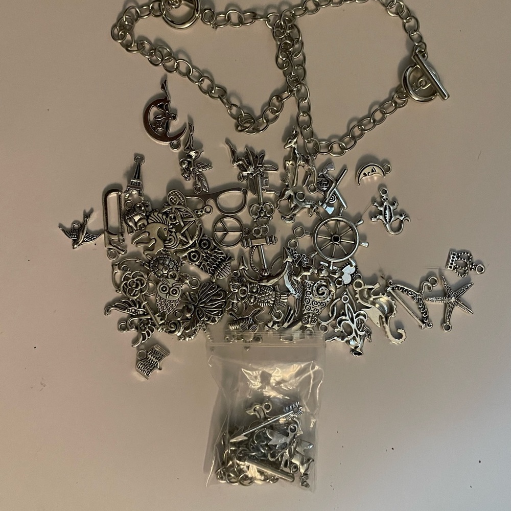 CHARM BRACELET WITH 15-20 CHARMS